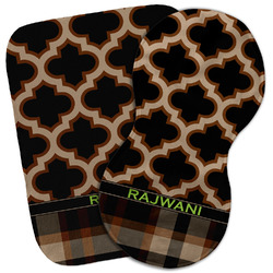 Moroccan & Plaid Burp Cloth (Personalized)