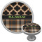 Moroccan & Plaid Cabinet Knob (Silver) (Personalized)