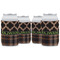 Moroccan & Plaid Can Cooler (12 oz) - Set of 4 w/ Name or Text