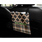 Moroccan & Plaid Car Bag - In Use