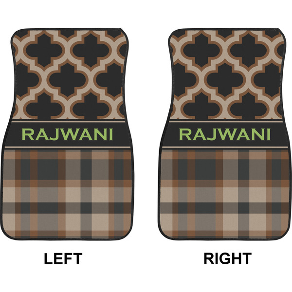 Moroccan & Plaid Car Mat Front - Approval