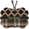 Moroccan & Plaid Rear View Mirror Decor (Personalized)