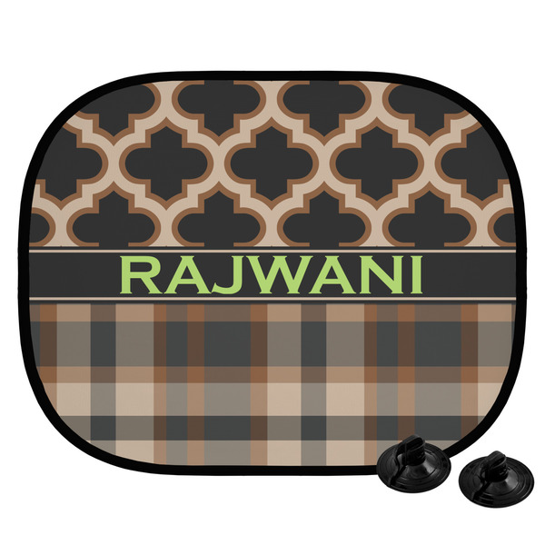 Custom Moroccan & Plaid Car Side Window Sun Shade (Personalized)