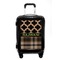 Moroccan & Plaid Carry On Hard Shell Suitcase - Front