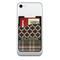 Moroccan & Plaid 2-in-1 Cell Phone Credit Card Holder & Screen Cleaner (Personalized)