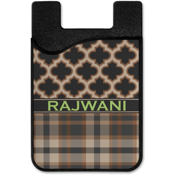 Moroccan & Plaid Cell Phone Credit Card Holder