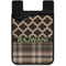 Moroccan & Plaid Cell Phone Credit Card Holder