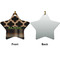 Moroccan & Plaid Ceramic Flat Ornament - Star Front & Back (APPROVAL)