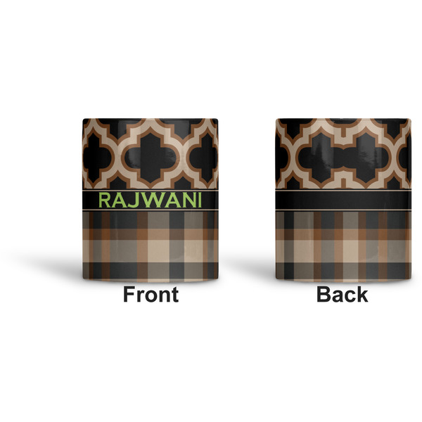 Moroccan & Plaid Ceramic Pen Holder - Apvl