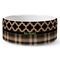 Moroccan & Plaid Ceramic Dog Bowl - Medium (Personalized)