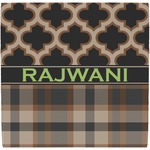 Moroccan & Plaid Ceramic Tile Hot Pad (Personalized)