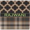 Moroccan & Plaid Ceramic Tile Hot Pad (Personalized)