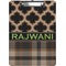 Moroccan & Plaid Clipboard (Letter Size) (Personalized)
