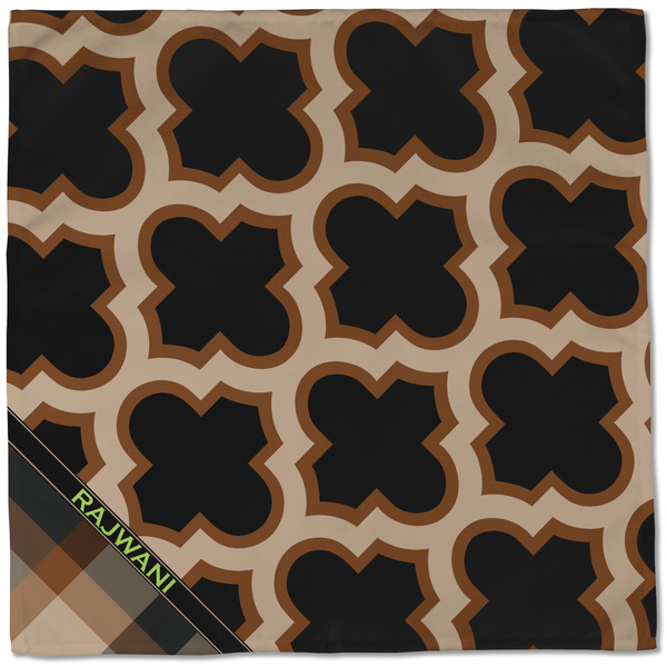 Moroccan & Plaid Cloth Napkins - Personalized Dinner (Full Open)