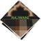 Moroccan & Plaid Cloth Napkin w/ Name or Text