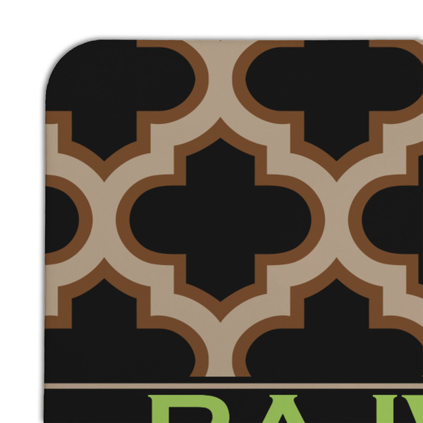 Moroccan & Plaid Coaster Set - DETAIL