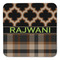 Moroccan & Plaid Coaster Set - FRONT (one)