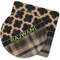Moroccan & Plaid Rubber Backed Coaster (Personalized)