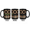 Moroccan & Plaid Coffee Mug - 15 oz - Black APPROVAL