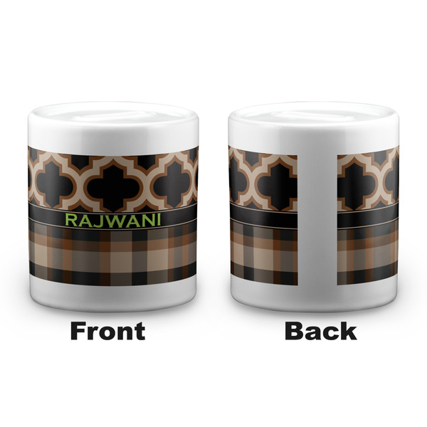 Moroccan & Plaid Coin Bank - Apvl