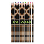 Moroccan & Plaid Colored Pencils (Personalized)