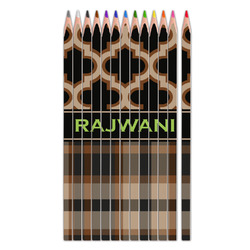 Moroccan & Plaid Colored Pencils (Personalized)