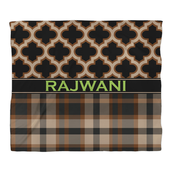 Moroccan & Plaid Comforter - King - Front