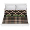Moroccan & Plaid Comforter - King (Personalized)