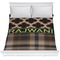 Moroccan & Plaid Comforter - Full / Queen (Personalized)
