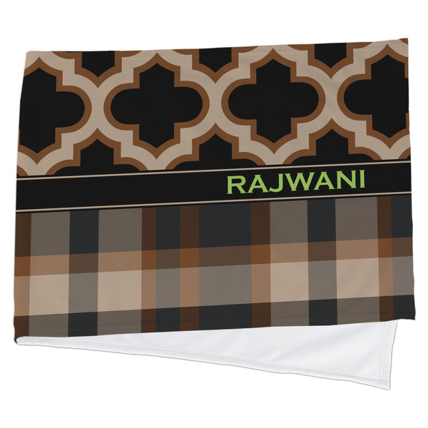 Custom Moroccan & Plaid Cooling Towel (Personalized)