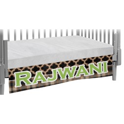 Moroccan & Plaid Crib Skirt (Personalized)