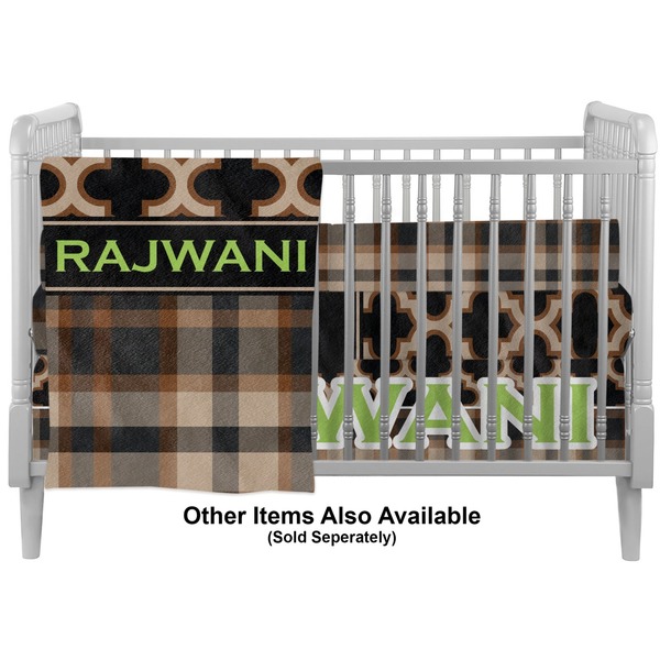 Moroccan & Plaid Crib - Profile Sold Seperately