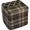 Moroccan & Plaid Cube Poof Ottoman (Top)