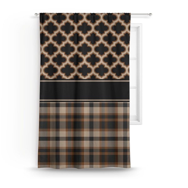 Custom Moroccan & Plaid Curtain