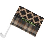 Moroccan & Plaid Car Flag - Small w/ Name or Text