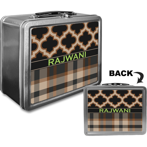 Moroccan & Plaid Custom Lunch Box / Tin Approval