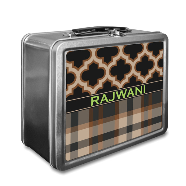 Custom Moroccan & Plaid Lunch Box (Personalized)