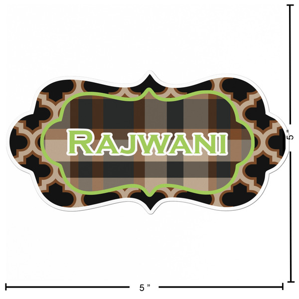 Moroccan & Plaid Custom Shape Iron On Patches - L - APPROVAL