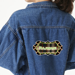 Moroccan & Plaid Large Custom Shape Patch - 2XL (Personalized)