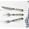 Moroccan & Plaid Cutlery Set - w/ PLATE