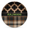 Moroccan & Plaid DecoPlate Oven and Microwave Safe Plate - Main