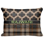 Moroccan & Plaid Decorative Baby Pillowcase - 16"x12" (Personalized)