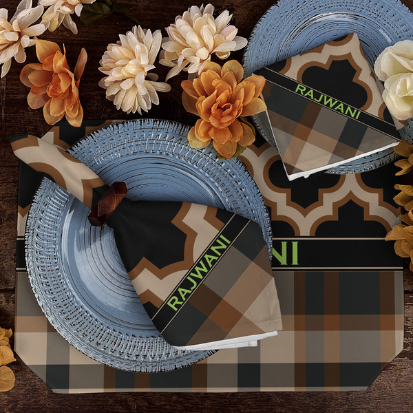 Moroccan & Plaid Dining Set