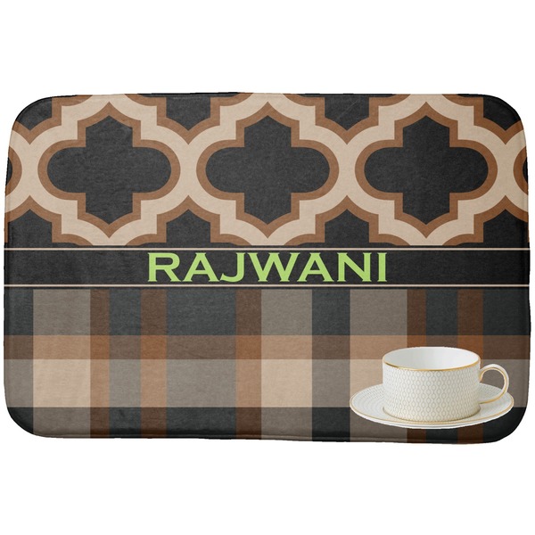 Moroccan & Plaid Dish Drying Mat