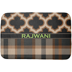 Moroccan & Plaid Dish Drying Mat (Personalized)