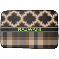 Moroccan & Plaid Dish Drying Mat (Personalized)