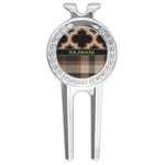 Moroccan & Plaid Golf Divot Tool & Ball Marker (Personalized)