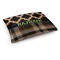 Moroccan & Plaid Dog Bed - Medium w/ Name or Text