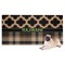 Moroccan & Plaid Dog Towel (Personalized)