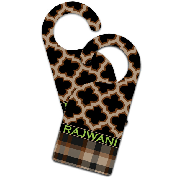 Moroccan & Plaid Door Hanger - MAIN